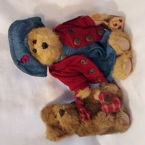 Retired BOYDS Bear " Bailey Bear" and Friend Sheldon Bearchild